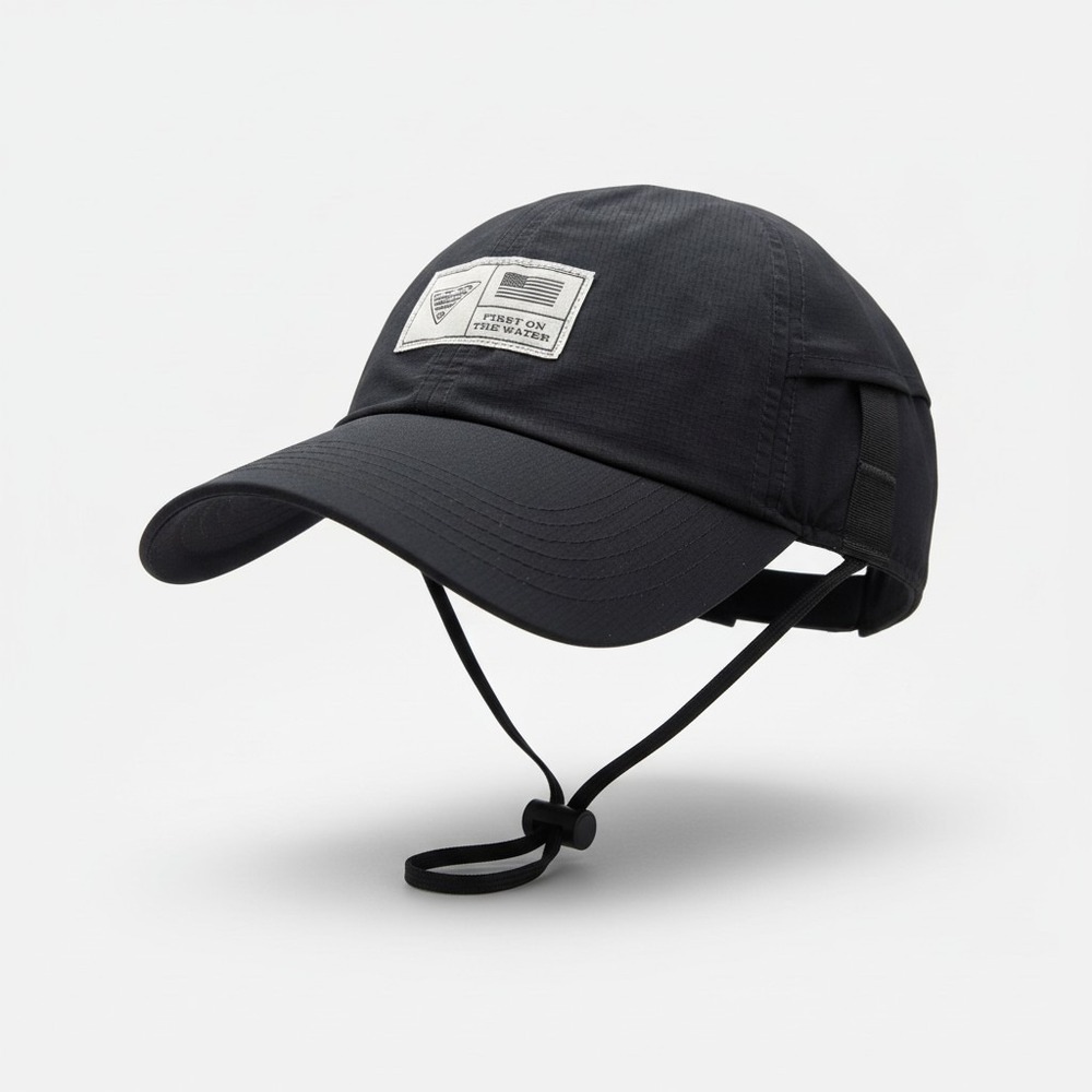 Columbia PFG 80MPH Ball Cap Black Fishing Hat Omni-Shade UPF 50 CU6479-010 O/S